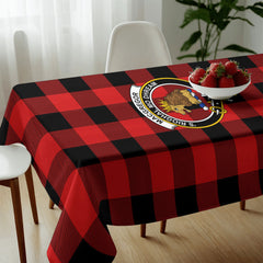 MacGregor Rob Roy Modern Tartan Crest Tablecloth