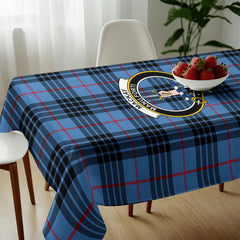 MacKay Blue Tartan Crest Tablecloth