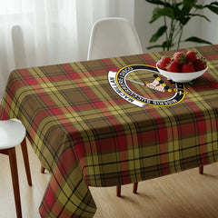 MacMillan Old Weathered Tartan Crest Tablecloth