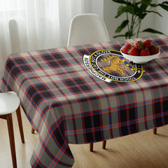 MacPherson Hunting Ancient Tartan Crest Tablecloth
