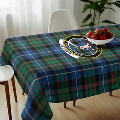 MacRae Hunting Ancient Tartan Crest Tablecloth