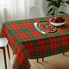 McAulay Ancient Tartan Crest Tablecloth