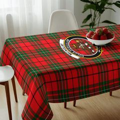 McAulay Modern Tartan Crest Tablecloth