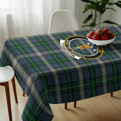 McDowell (MacDowell) Tartan Crest Tablecloth