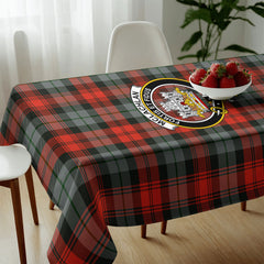 McLachlan Weathered Tartan Crest Tablecloth