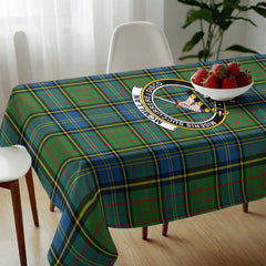 McMillan Hunting Ancient Tartan Crest Tablecloth