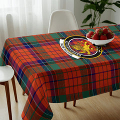 Nicolson Ancient Old Tartan Crest Tablecloth