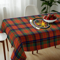 Nicolson Ancient Tartan Crest Tablecloth