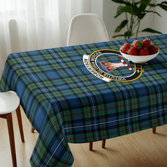 Robertson Hunting Ancient Tartan Crest Tablecloth