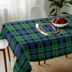 Rose Hunting Ancient Tartan Crest Tablecloth