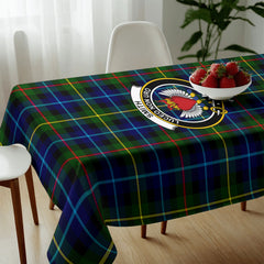 Smith Modern Tartan Crest Tablecloth