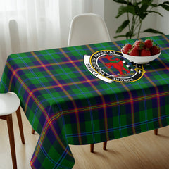 Young Modern Tartan Crest Tablecloth