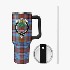 Anderson Modern Tartan Crest 40 oz Insulated Tumbler with Handle