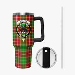 Baxter Modern Tartan Crest 40 oz Insulated Tumbler with Handle