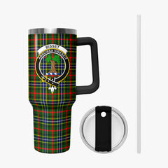 Bisset Tartan Crest 40 oz Insulated Tumbler with Handle