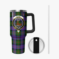Blair Modern Tartan Crest 40 oz Insulated Tumbler with Handle
