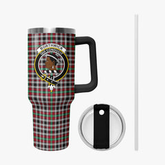 Borthwick Ancient Tartan Crest 40 oz Insulated Tumbler with Handle