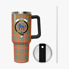 Bruce Ancient Tartan Crest 40 oz Insulated Tumbler with Handle