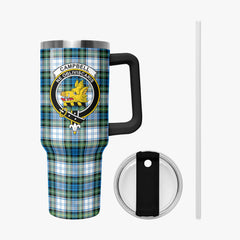 Campbell Dress Ancient Tartan Crest 40 oz Insulated Tumbler with Handle
