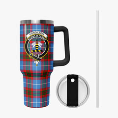 Congilton Tartan Crest 40 oz Insulated Tumbler with Handle