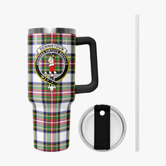 Dennistoun Tartan Crest 40 oz Insulated Tumbler with Handle