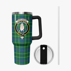 Duncanson Tartan Crest 40 oz Insulated Tumbler with Handle