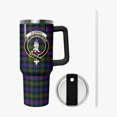 Fleming Tartan Crest 40 oz Insulated Tumbler with Handle
