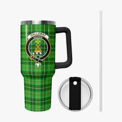 Galloway District Tartan Crest 40 oz Insulated Tumbler with Handle