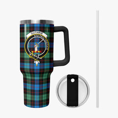 Guthrie Ancient Tartan Crest 40 oz Insulated Tumbler with Handle