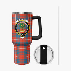 Hamilton Ancient Tartan Crest 40 oz Insulated Tumbler with Handle