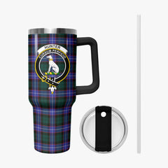 Hunter Modern Tartan Crest 40 oz Insulated Tumbler with Handle