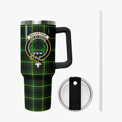 MacArthur Modern Tartan Crest 40 oz Insulated Tumbler with Handle