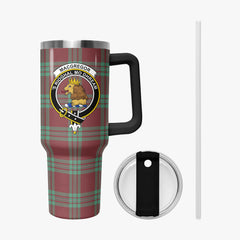 MacGregor Hunting Ancient Tartan Crest 40 oz Insulated Tumbler with Handle