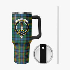 MacLellan Ancient Tartan Crest 40 oz Insulated Tumbler with Handle