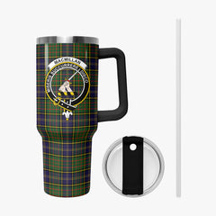 MacMillan Hunting Modern Tartan Crest 40 oz Insulated Tumbler with Handle