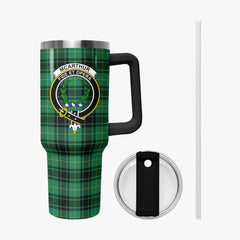 McArthur Ancient Tartan Crest 40 oz Insulated Tumbler with Handle