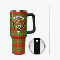 McGregor Modern Tartan Crest 40 oz Insulated Tumbler with Handle