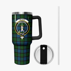 McKay Modern Tartan Crest 40 oz Insulated Tumbler with Handle