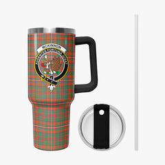 McKinnon Ancient Tartan Crest 40 oz Insulated Tumbler with Handle