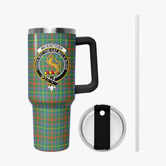 McKintosh Hunting Ancient Tartan Crest 40 oz Insulated Tumbler with Handle