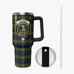 McLaren Modern Tartan Crest 40 oz Insulated Tumbler with Handle