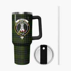 McLean Hunting Tartan Crest 40 oz Insulated Tumbler with Handle