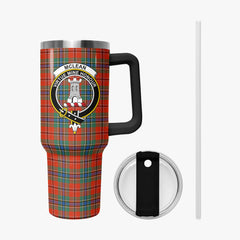 McLean of Duart Ancient Tartan Crest 40 oz Insulated Tumbler with Handle
