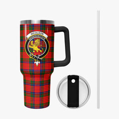 Nicolson Modern Tartan Crest 40 oz Insulated Tumbler with Handle