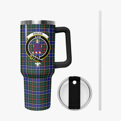 Ogilvie Hunting Modern Tartan Crest 40 oz Insulated Tumbler with Handle