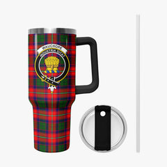 Wauchope (or Waugh) Tartan Crest 40 oz Insulated Tumbler with Handle