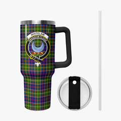 Whitelaw Tartan Crest 40 oz Insulated Tumbler with Handle