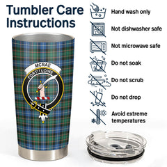 McRae Hunting Ancient Tartan Crest Tumbler