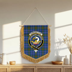 Edmonstone Tartan Crest Wall Hanging Banner - Wood Pole