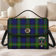 MacEwan Modern Tartan Crest Satchel Bag